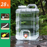 Maxbell Water Bucket 28 L with Faucet Water Carrier for BBQ Self Driving Cars Hiking No Cover Faucet
