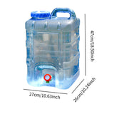 Maxbell Water Container with Spigot 28 L Outdoor Water Bucket for RV Driving Fishing