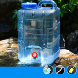 Maxbell Water Container with Spigot 28 L Outdoor Water Bucket for RV Driving Fishing