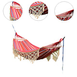Maxbell Boho Hammock Macrame Hammock Outdoor Hammock for Picnic Patio Indoor Outdoor Pink