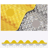 Maxbell Aluminum Waffle Mat Reliable Camping Mat for Campsite Mountaineering Outdoor Yellow