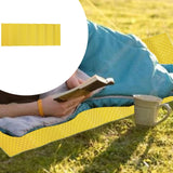 Maxbell Aluminum Waffle Mat Reliable Camping Mat for Campsite Mountaineering Outdoor Yellow