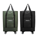 Maxbell Rolling Duffle Bag Storage Bag Waterproof Wheeled for Sports Weekend Camping green