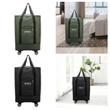 Maxbell Rolling Duffle Bag Storage Bag Waterproof Wheeled for Sports Weekend Camping green