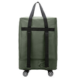 Maxbell Rolling Duffle Bag Storage Bag Waterproof Wheeled for Sports Weekend Camping green