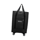 Maxbell Rolling Duffle Bag Storage Bag Waterproof Wheeled for Sports Weekend Camping dark blue