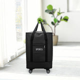 Maxbell Rolling Duffle Bag Storage Bag Waterproof Wheeled for Sports Weekend Camping dark blue