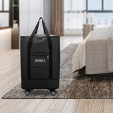 Maxbell Rolling Duffle Bag Storage Bag Waterproof Wheeled for Sports Weekend Camping dark blue