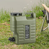 Maxbell 12L Water Container with Spigot Water Carrier for Backpacking Outdoor Hiking green