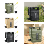 Maxbell 12L Water Container with Spigot Water Carrier for Backpacking Outdoor Hiking green