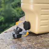 Maxbell 12L Water Container with Spigot Water Carrier for Backpacking Outdoor Hiking khaki