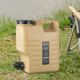 Maxbell 12L Water Container with Spigot Water Carrier for Backpacking Outdoor Hiking khaki