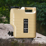 Maxbell 12L Water Container with Spigot Water Carrier for Backpacking Outdoor Hiking khaki