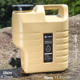 Maxbell 12L Water Container with Spigot Water Carrier for Backpacking Outdoor Hiking khaki