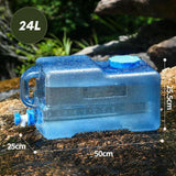 Maxbell Camping Water Container Water Barrel with Faucet for Hiking Picnic Emergency 24 L