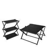 Maxbell Camping Folding Storage Rack Convenient Sturdy Holder for Home Garden Indoor