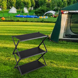 Maxbell Camping Folding Storage Rack Convenient Sturdy Holder for Home Garden Indoor