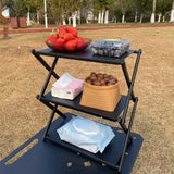 Maxbell Camping Folding Storage Rack Convenient Sturdy Holder for Home Garden Indoor