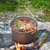 Maxbell Hanging Pot Practical Kitchen Cookware Camping Pot for BBQ Picnics Explorers