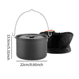 Maxbell Hanging Pot Practical Kitchen Cookware Camping Pot for BBQ Picnics Explorers