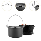 Maxbell Hanging Pot Practical Kitchen Cookware Camping Pot for BBQ Picnics Explorers