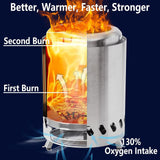 Maxbell Camping Furnace Detachable Wood Burner Furnace for Beach Outdoor Sports Backyard