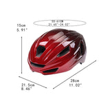 Maxbell Bike Helmet Shock Absorbing Sports Helmets for Biking Inline Skating Outdoor Red