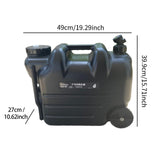 Maxbell 28L Water Container with Faucet with Wheels for Fishing Driving Dish Washing