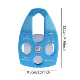 Maxbell Climbing Pulley Heavy Duty Rescue Side Pulley for Lifting Hauling Rappelling