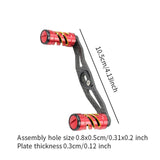 Maxbell Fishing Reel Handle 8mmx5mm Repair Diy Lightweight Aluminum Alloy Rocker Arm Red