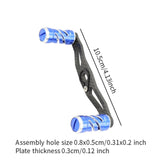 Maxbell Fishing Reel Handle 8mmx5mm Repair Diy Lightweight Aluminum Alloy Rocker Arm Blue