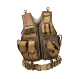 Maxbell Outdoor Adventure Vest CS for Jogging Strength and Endurance Training Gaming Brown