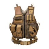 Maxbell Outdoor Adventure Vest CS for Jogging Strength and Endurance Training Gaming Brown