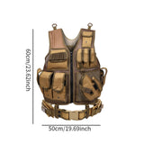 Maxbell Outdoor Adventure Vest CS for Jogging Strength and Endurance Training Gaming Brown