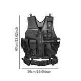 Maxbell Outdoor Adventure Vest CS for Jogging Strength and Endurance Training Gaming Black
