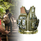 Maxbell Outdoor Adventure Vest CS for Jogging Strength and Endurance Training Gaming Green Floral