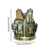 Maxbell Outdoor Adventure Vest CS for Jogging Strength and Endurance Training Gaming Green Floral