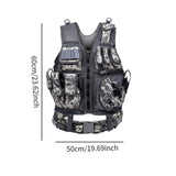 Maxbell Outdoor Adventure Vest CS for Jogging Strength and Endurance Training Gaming Gray Floral