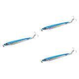 Maxbell 3x Top Water Fishing Lures with Hook for Men Outdoor Activities Boat Fishing Blue