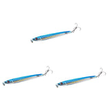 Maxbell 3x Top Water Fishing Lures with Hook for Men Outdoor Activities Boat Fishing Blue