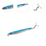 Maxbell 3x Top Water Fishing Lures with Hook for Men Outdoor Activities Boat Fishing Blue
