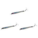 Maxbell 3x Top Water Fishing Lures with Hook for Men Outdoor Activities Boat Fishing Silver