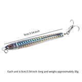 Maxbell 3x Top Water Fishing Lures with Hook for Men Outdoor Activities Boat Fishing Silver
