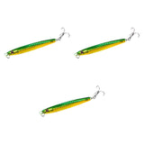 Maxbell 3x Top Water Fishing Lures with Hook for Men Outdoor Activities Boat Fishing Green