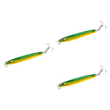 Maxbell 3x Top Water Fishing Lures with Hook for Men Outdoor Activities Boat Fishing Green