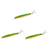Maxbell 3x Top Water Fishing Lures with Hook for Men Outdoor Activities Boat Fishing Green