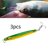 Maxbell 3x Top Water Fishing Lures with Hook for Men Outdoor Activities Boat Fishing Green