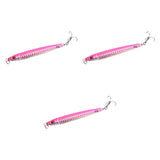 Maxbell 3x Top Water Fishing Lures with Hook for Men Outdoor Activities Boat Fishing Pink