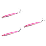 Maxbell 3x Top Water Fishing Lures with Hook for Men Outdoor Activities Boat Fishing Pink