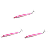 Maxbell 3x Top Water Fishing Lures with Hook for Men Outdoor Activities Boat Fishing Pink